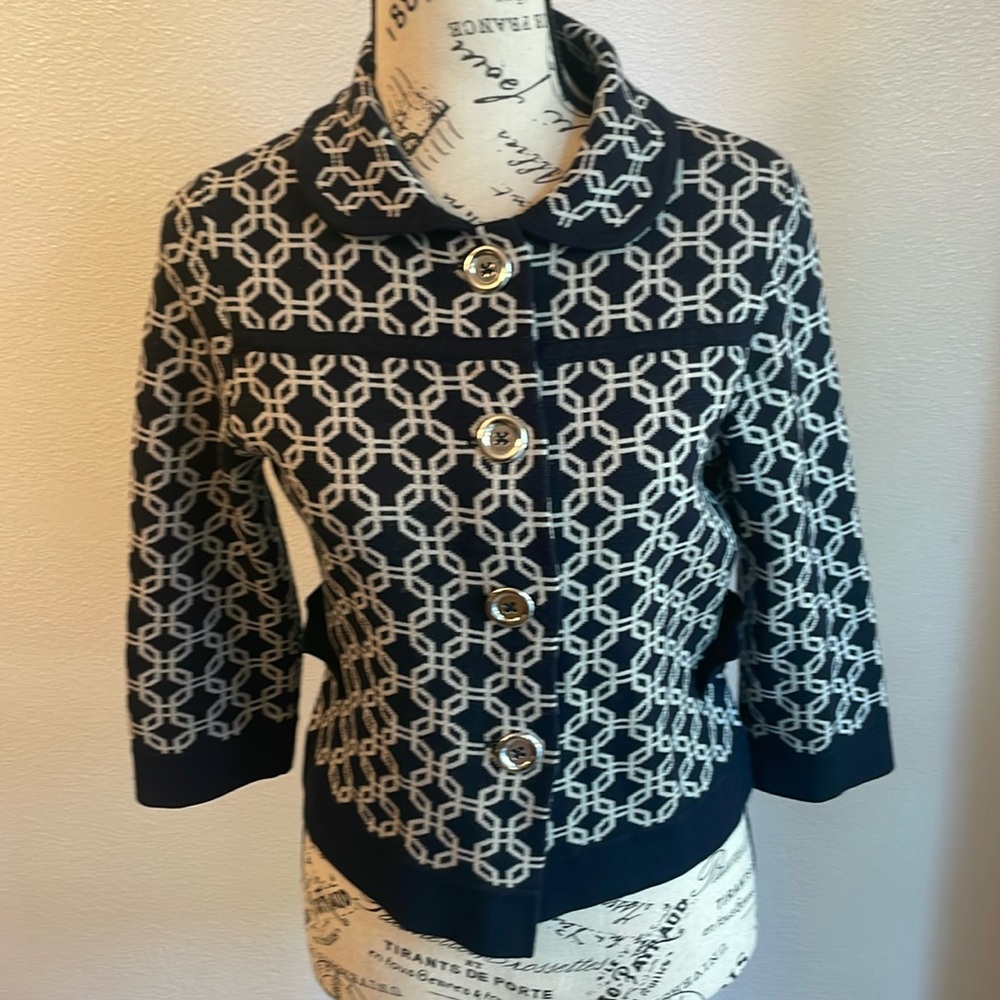 Banana Republic size 4  wool and silk button up sweater coat